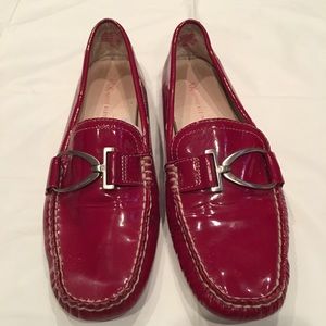 Red Patent Leather Upper Loafer - Size 8